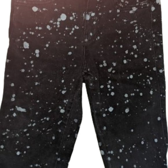 ZARA Black Speckled Skinny Jeans Size 4 - Picture 2 of 5